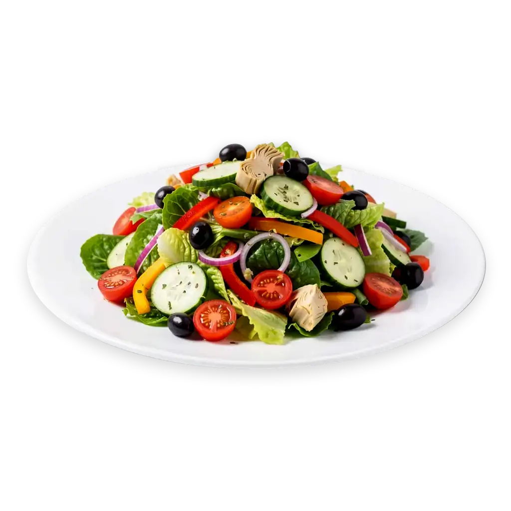 Mediterranean salad cutout
